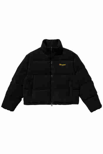 WRANGLER(랭글러) Corduroy Puffer-Down Jumper Black | S.I.VILLAGE (에스아이빌리지)