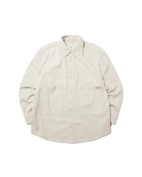 BROMPTON LONDON(브롬톤 런던) 1975 BIG POCKET DETAIL DENIM SHIRT - BEIGE (P233MSH222) | S.I.VILLAGE (에스아이빌리지)