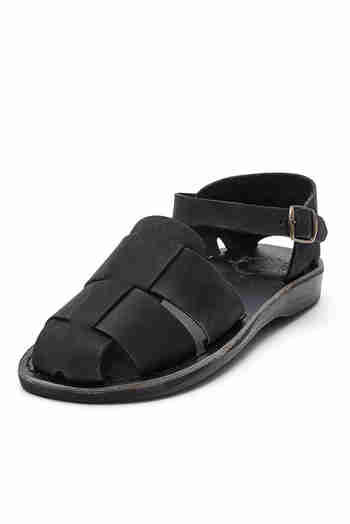 JERUSALEM SANDALS(예루살렘 샌들) 공식정품[예루살렘 샌들] NO.1070 GEMMA_BLACK_NUBUCK (여성) | S.I.VILLAGE (에스아이빌리지)