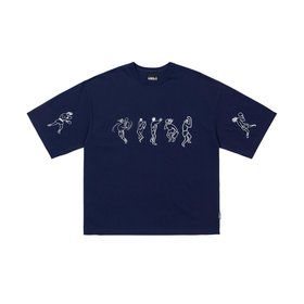 AJOBYAJO(아조바이아조) Boxers T-Shirt [NAVY] | S.I.VILLAGE (에스아이빌리지)