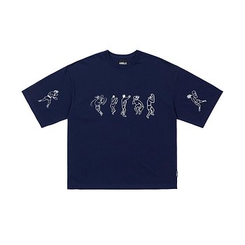 AJOBYAJO(아조바이아조) Boxers T-Shirt [NAVY] | S.I.VILLAGE (에스아이빌리지)