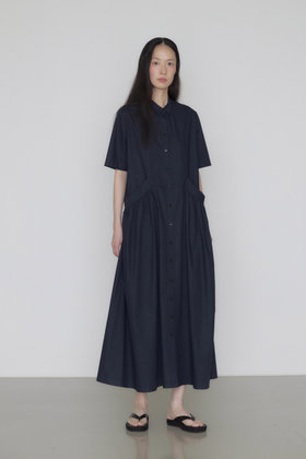 MANUELLE ET GUILLAUME(마누엘에기욤) Manu cotton summer dress navy _6차리오더 9월2일경발송 | S.I.VILLAGE (에스아이빌리지)