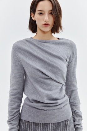 FAYEWOO(페이우) Crepe Wool Sweater | S.I.VILLAGE (에스아이빌리지)