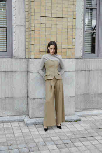 FAYEWOO(페이우) High Structure Pants [MOCHA BEIGE] | S.I.VILLAGE (에스아이빌리지)