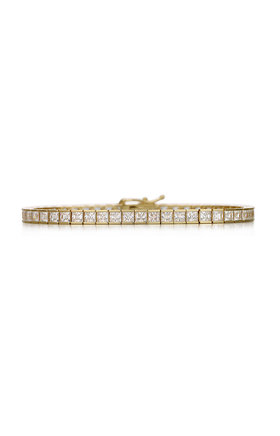 DIA MOMO(디아모모) 디아모모 Princess-cut Glam Tennis Bracelet 16cm | S.I.VILLAGE (에스아이빌리지)