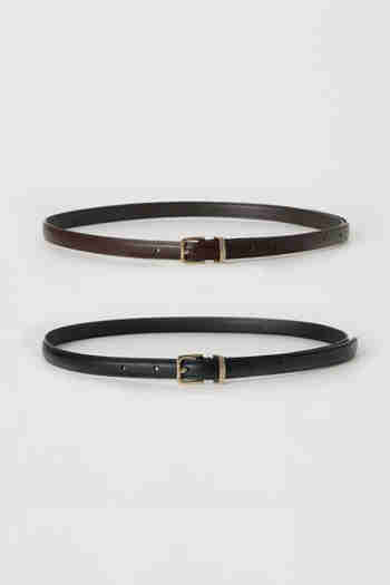 BEMUSE MANSION(비뮤즈맨션) Bemuse leather thin belt - 2colors | S.I.VILLAGE (에스아이빌리지)