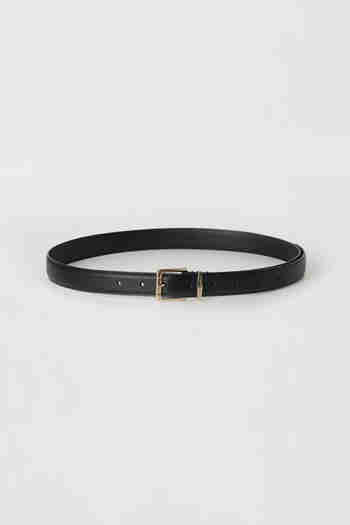 BEMUSE MANSION(비뮤즈맨션) Bemuse leather belt - Black | S.I.VILLAGE (에스아이빌리지)