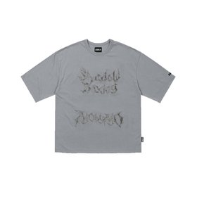 AJOBYAJO(아조바이아조) Shadow Boxing Applique T-Shirt [GREY] | S.I.VILLAGE (에스아이빌리지)