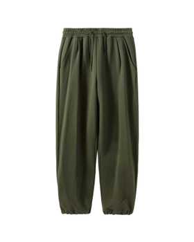 BROMPTON LONDON(브롬톤 런던) DIAGONAL JACQUARD SWEATPANTS - OLIVE (P244UPT433) | S.I.VILLAGE (에스아이빌리지)