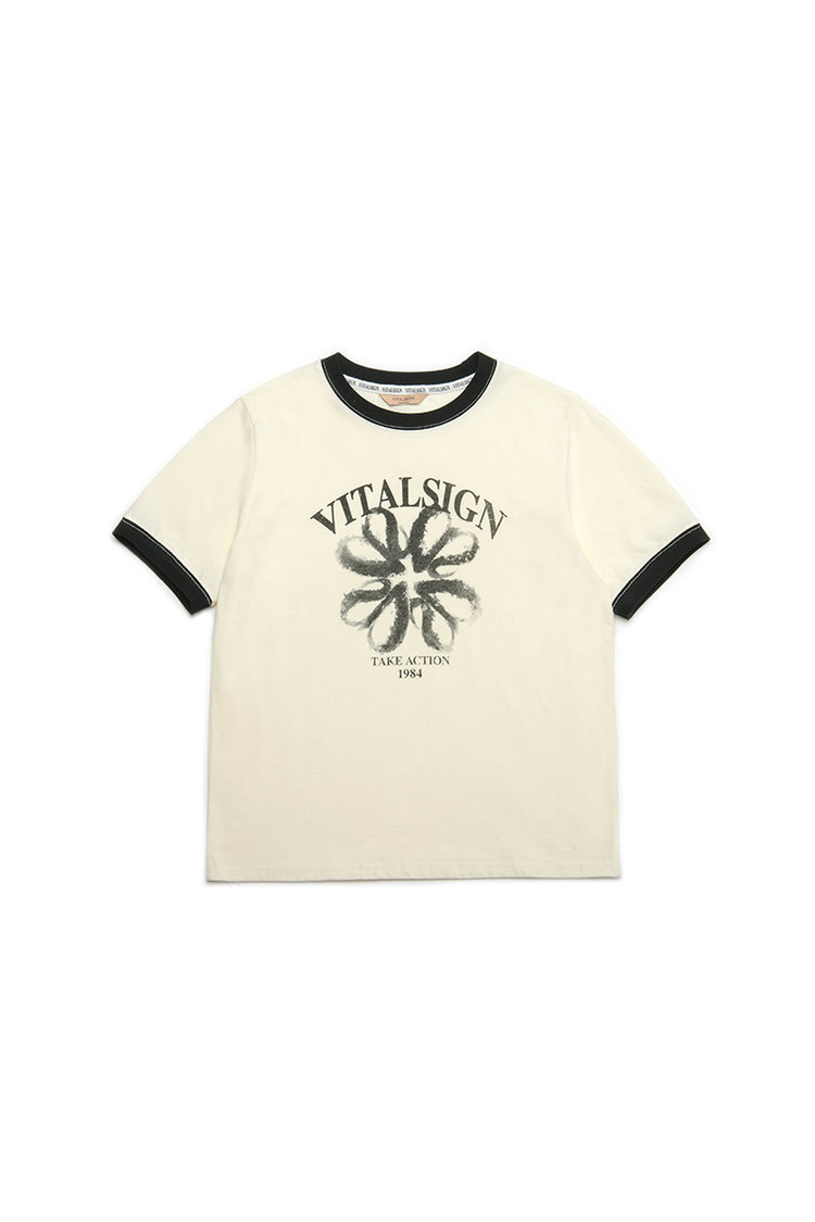 [LINE] Clover Symbol Rib T-shirt