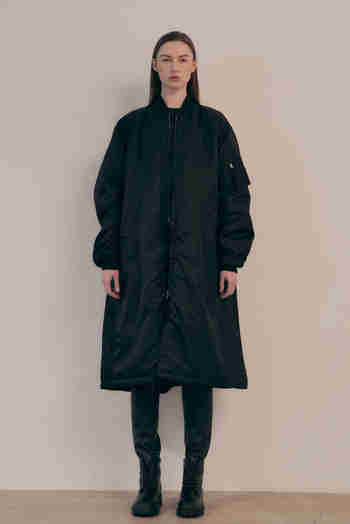 VIS A VIS(비자비) MA-1 LIGHT QUILTED LINING COAT (BLACK) | S.I.VILLAGE (에스아이빌리지)