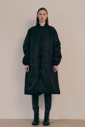 VIS A VIS(비자비) MA-1 LIGHT QUILTED LINING COAT (BLACK) | S.I.VILLAGE (에스아이빌리지)