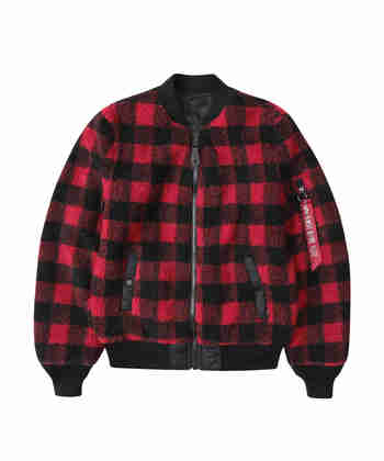 Alpha Industries(알파 인더스트리) 우먼스 L-2B 셰르파 Red Plaid | S.I.VILLAGE (에스아이빌리지)