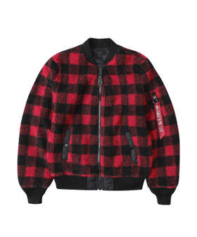 Alpha Industries(알파 인더스트리) 우먼스 L-2B 셰르파 Red Plaid | S.I.VILLAGE (에스아이빌리지)