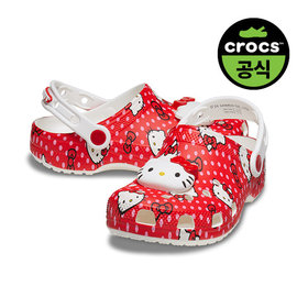 CROCS(크록스) 키즈 HELLO KITTY RED CLASSIC CLOG K MUL (24SKCL210576) | S.I.VILLAGE (에스아이빌리지)