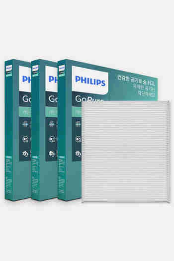 PHILIPS(필립스) 필립스 공식판매점 고퓨어 차량용 자동차 에어컨 향균 필터 3개 구성 특가 냄새차단 극초미세먼지 PM0.3 차단 | S.I.VILLAGE (에스아이빌리지)