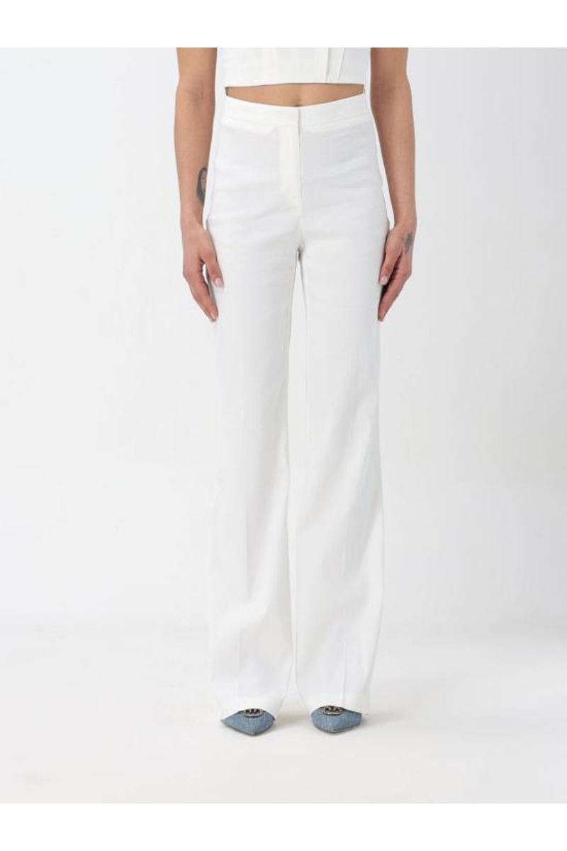 パンツ PINKO Woman Pants White 100054A0IM Z07 PINKO(핑코) 24SS 핑코 팬츠 100054A0IM Z07 White | 신세계V