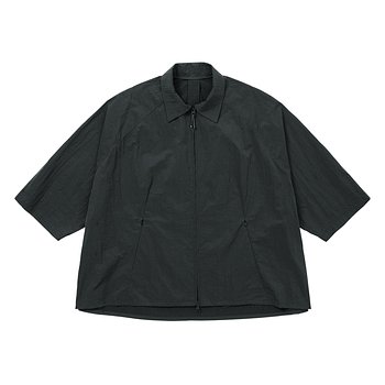 AJOBYAJO(아조바이아조) Nylon Cape Shirt [CHARCOAL] | S.I.VILLAGE (에스아이빌리지)