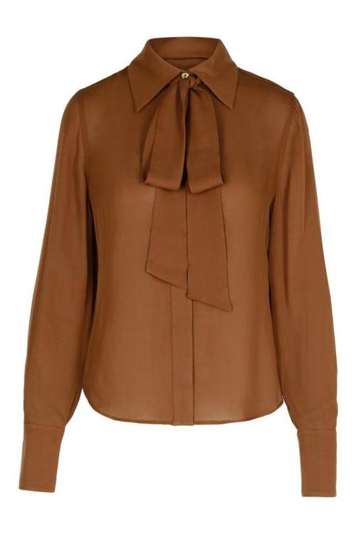 티셔츠 T016260028PINECONE BROWN | S.I.VILLAGE (에스아이빌리지) [EQUIPMENT]24FW 이큅먼트 긴팔 티셔츠 T016260028PINECONE BROWN - 