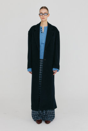 EENK(잉크) ZIZZ Transformative Long Coat - Navy | S.I.VILLAGE (에스아이빌리지)