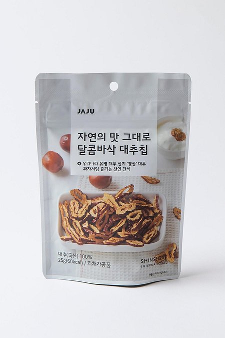 JAJU(자주) 자연의 맛 그대로 달콤 바삭 대추칩 | S.I.VILLAGE (에스아이빌리지)