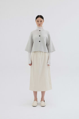 REPLAIN(리플레인) CROP KNIT JACKET_PALE BEIGE | S.I.VILLAGE (에스아이빌리지)