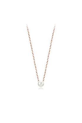 HAESOO.L(해수엘) SILVER SINGLE PEARL NECKLACE 4MM (PEARL-N-4MM) | S.I.VILLAGE (에스아이빌리지)