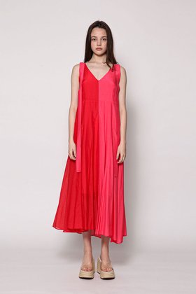 02ARMOIRE(세컨드 아르무아) Marah Dress _ Red Orange | S.I.VILLAGE (에스아이빌리지)