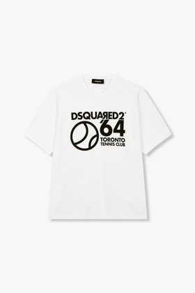 DSQUARED2(디스퀘어드2) 남성 테니스 볼 로고 티셔츠 | S.I.VILLAGE (에스아이빌리지)