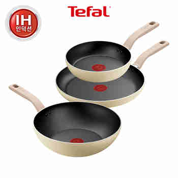 TEFAL(테팔) 테팔 인덕션 데이지 프라이팬 3종(팬20+팬28+웍28) | S.I.VILLAGE (에스아이빌리지)