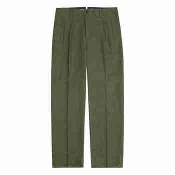 SORTIE(솔티) Linen Hollywood Trousers (Khaki) | S.I.VILLAGE (에스아이빌리지)