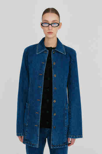 EENK(잉크) ZUY Denim Utility Jacket - Blue | S.I.VILLAGE (에스아이빌리지)