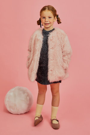 MOLLIOLLI(몰리올리) 몰리올리 HUGME party fur coat [baby pink] | S.I.VILLAGE (에스아이빌리지)