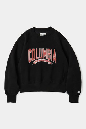 COLUMBIA UNIVERSITY(컬럼비아 유니버시티) CU 80S VINTAGE WOMEN FLEECE SWEATSHIRTS 블랙 | S.I.VILLAGE (에스아이빌리지)