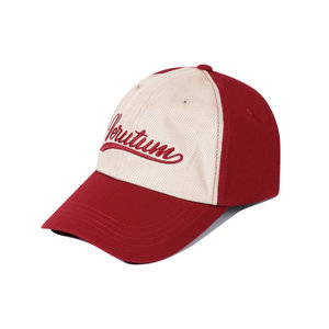 VERUTUM(베루툼) HW-BC192 : Two Tone Wave Logo Ball CapㅣRed | S.I.VILLAGE (에스아이빌리지)