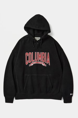 COLUMBIA UNIVERSITY(컬럼비아 유니버시티) CU 80S VINTAGE H/FLEECE H/ZIP HOODIE 블랙 | S.I.VILLAGE (에스아이빌리지)