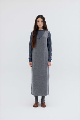 REPLAIN(리플레인) SLEEVELESS LONG KNIT DRESS_GREY | S.I.VILLAGE (에스아이빌리지)