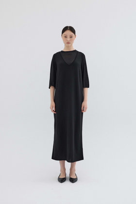 REPLAIN(리플레인) SLEEVELESS LONG KNIT DRESS_BLACK | S.I.VILLAGE (에스아이빌리지)