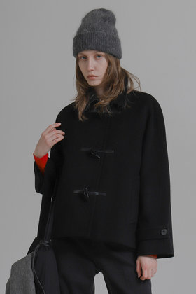 AEER(아에르) Jacket Duffle Black | S.I.VILLAGE (에스아이빌리지)