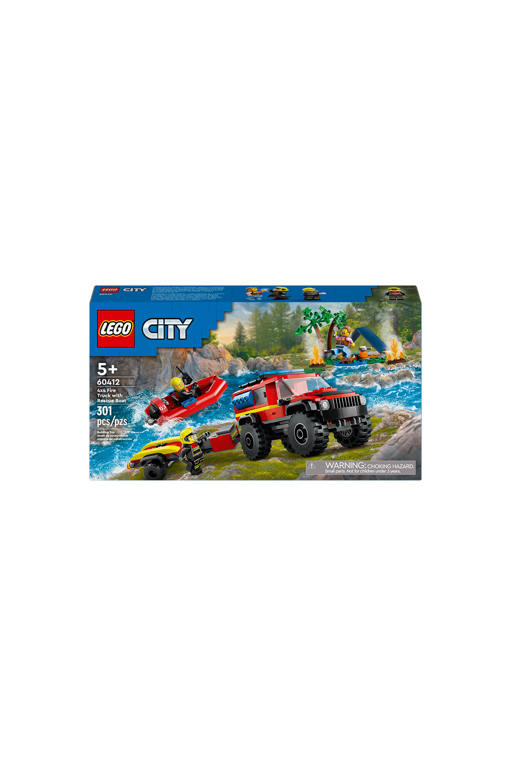 LEGO(레고) 레고 시티 60412 4x4 소방트럭과 구조용 보트 | S.I.VILLAGE (에스아이빌리지)