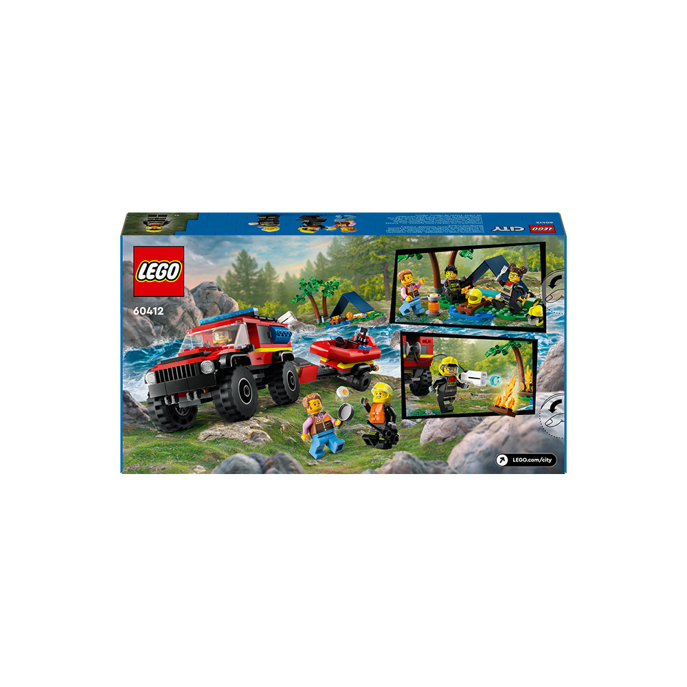 LEGO(레고) 레고 시티 60412 4x4 소방트럭과 구조용 보트 | S.I.VILLAGE (에스아이빌리지)