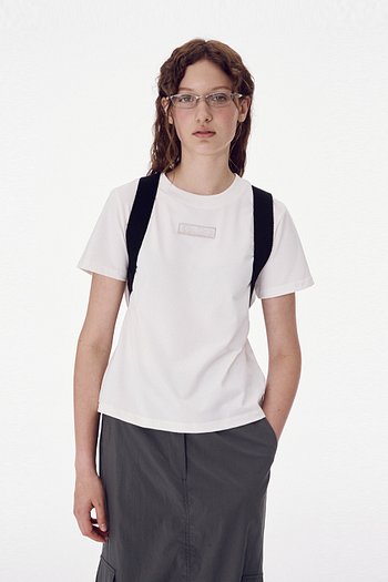 MAISONMARAIS(메종마레) Logo Half Sleeve T-Shirt, Off White | S.I.VILLAGE (에스아이빌리지)
