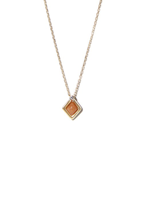 COLDFRAME(콜드프레임) 10K GOLD MINI ETERNAL ORANGE QUARTZ NECKLACE | S.I.VILLAGE (에스아이빌리지)