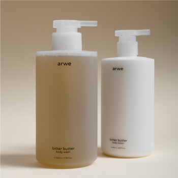 ARWE(아르베) 비터버터 바디워시 500ml & 바디로션 400ml 세트 | S.I.VILLAGE (에스아이빌리지)