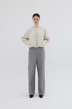 REPLAIN(리플레인) BACK BANDING STRAIGHT PANTS_GREY | S.I.VILLAGE (에스아이빌리지)