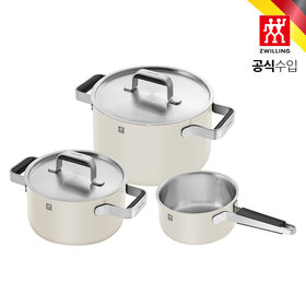 ZWILLING(즈윌링(헹켈)) [즈윌링] 퓨어 쿡웨어 세트 3P 아이보리 HK1028807 | S.I.VILLAGE (에스아이빌리지)