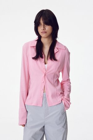 MAISONMARAIS(메종마레) Urban Journey Shirt, Pink | S.I.VILLAGE (에스아이빌리지)