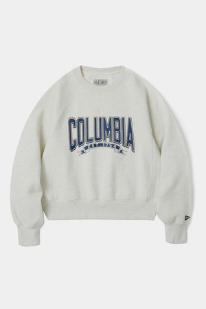 COLUMBIA UNIVERSITY(컬럼비아 유니버시티) CU 80S VINTAGE WOMEN FLEECE SWEATSHIRTS 오트밀 | S.I.VILLAGE (에스아이빌리지)