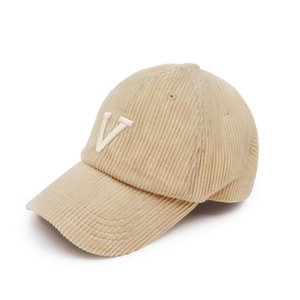 VERUTUM(베루툼) HW-BC066CD : VRT Initial Corduroy Cap│V Beige | S.I.VILLAGE (에스아이빌리지)