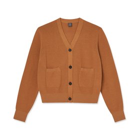 IOLO(이올로) Women Cotton Pocket Cardigan_Orange | S.I.VILLAGE (에스아이빌리지)